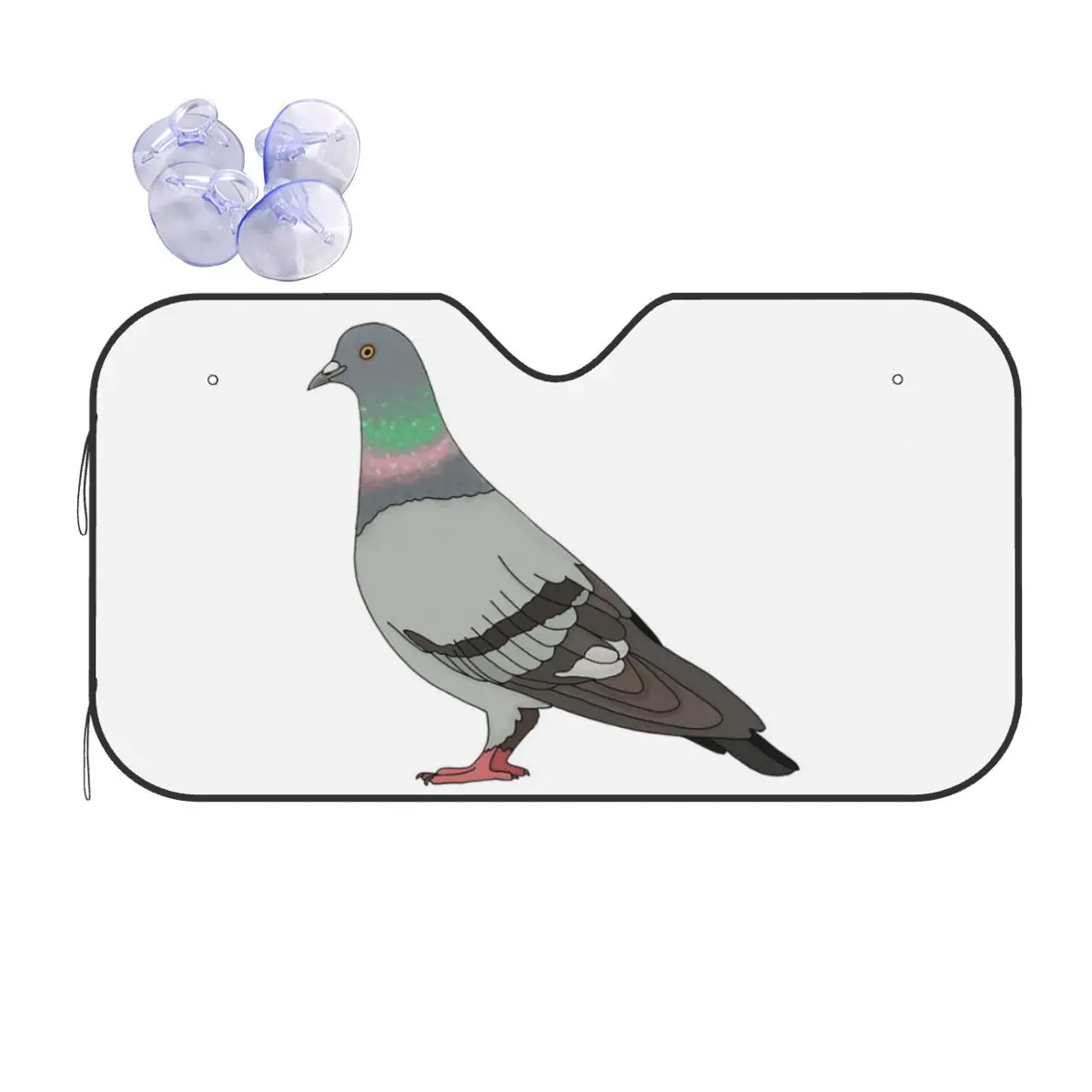 

Pigeon Walk 2020, Black Background Sunshade Windscreen Car Front Windshield Window Sun Visor Accessories Covers