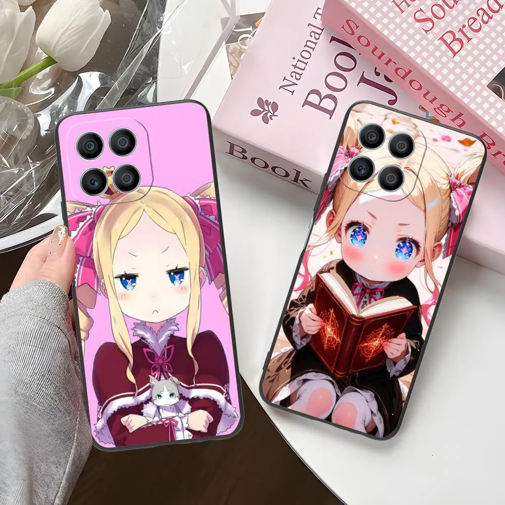 حافظة هاتف محمول ReZero Beatrice لهاتف Honor 90 80 70 60 50 30 20 10 9 8 7 Pro S SE Lite 5G غطاء طباعة ملون غطاء فاخر