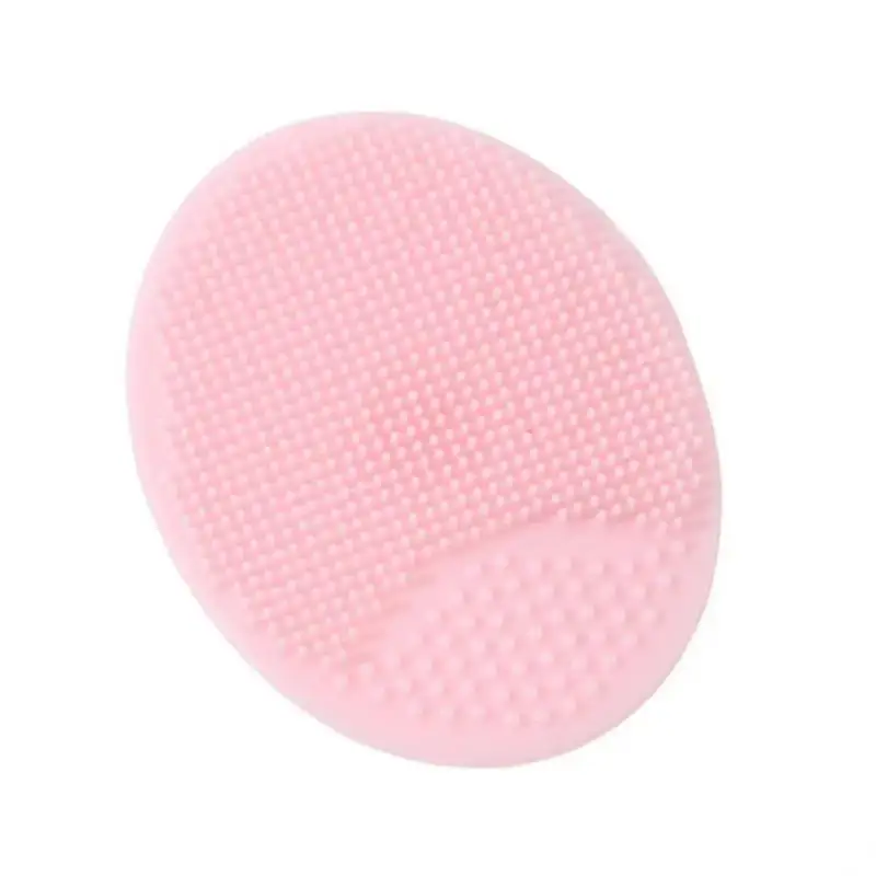 Face Scrub Brush Silicone Facial Wash Pad Dirt Remover Deep Clean Blackhead Removal Tool Oval Cleansing Brush Beauty Tool