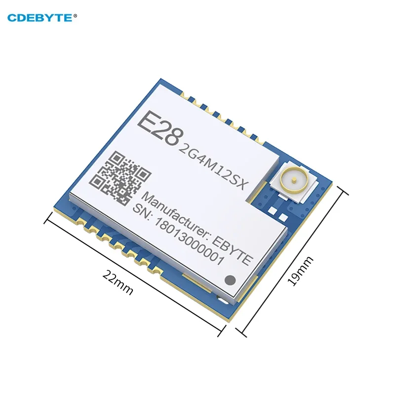 Lora Wireless Module SX1281 SMD BLE CDSENET E28-2G4M12SX IPEX Antenna 12dbm 3KM GFSK FLRC Lora High Speed