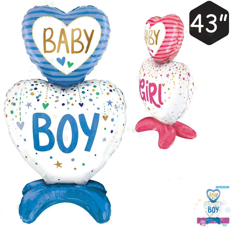 

Boy Baby Girl Love Balloon One Birthday Party Baloon Its Boy Or Girl Party Balon Happy 1st Birthday Party Baby Shower Supplies