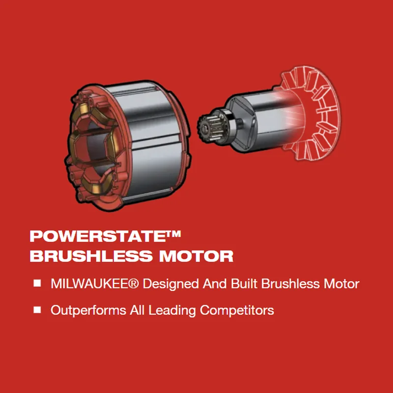 Milwaukee-Tournevis à percussion sans balais, outil électrique, moteur sans fil, batterie au lithium aste, 1/2, 300nm, 18V