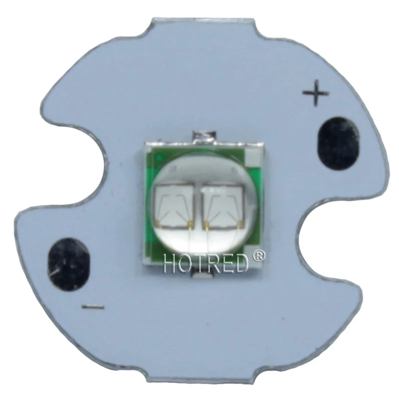 5PCS Epileds 5050 XML 5W UV Purple 395NM - 400NM Led Emitter Lamp Light 3.4-3.8V 1200mA On 8MM 12MM14MM 16MM 20MM PCB Board