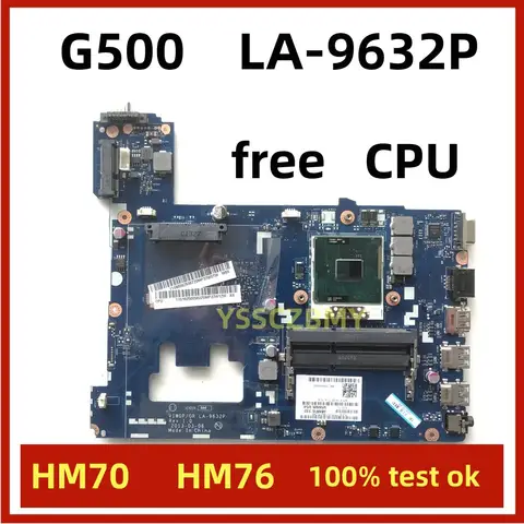 LA-9632P G500 carte mère AVEN70 pour Lenovo G500 Ordinateur Portable carte mère VIWGP/gazLA-9632P Rev:1.0 PIIncome 989 AVEN76 carte gratuite 100% test ok