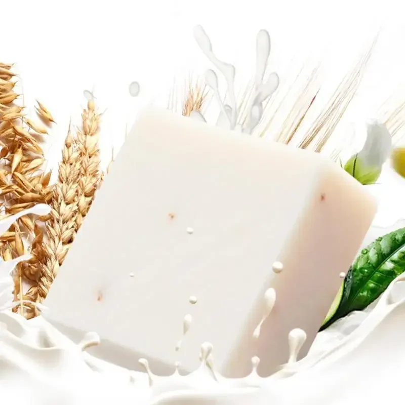60g Thailand Jasmine Rice Hand Soap Vitamin Handmade Collagen Rice Milk Soap Bleaching Agents Soap Skin Bathing