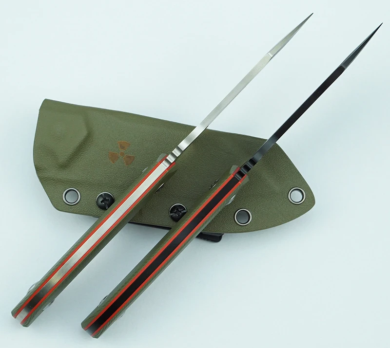 LEMIFSHE JR4110 Coltello fisso Reale DC53 Acciaio G10 Maniglia da campeggio esterna Caccia Cucina Sopravvivenza Strumento EDC multifunzionale
