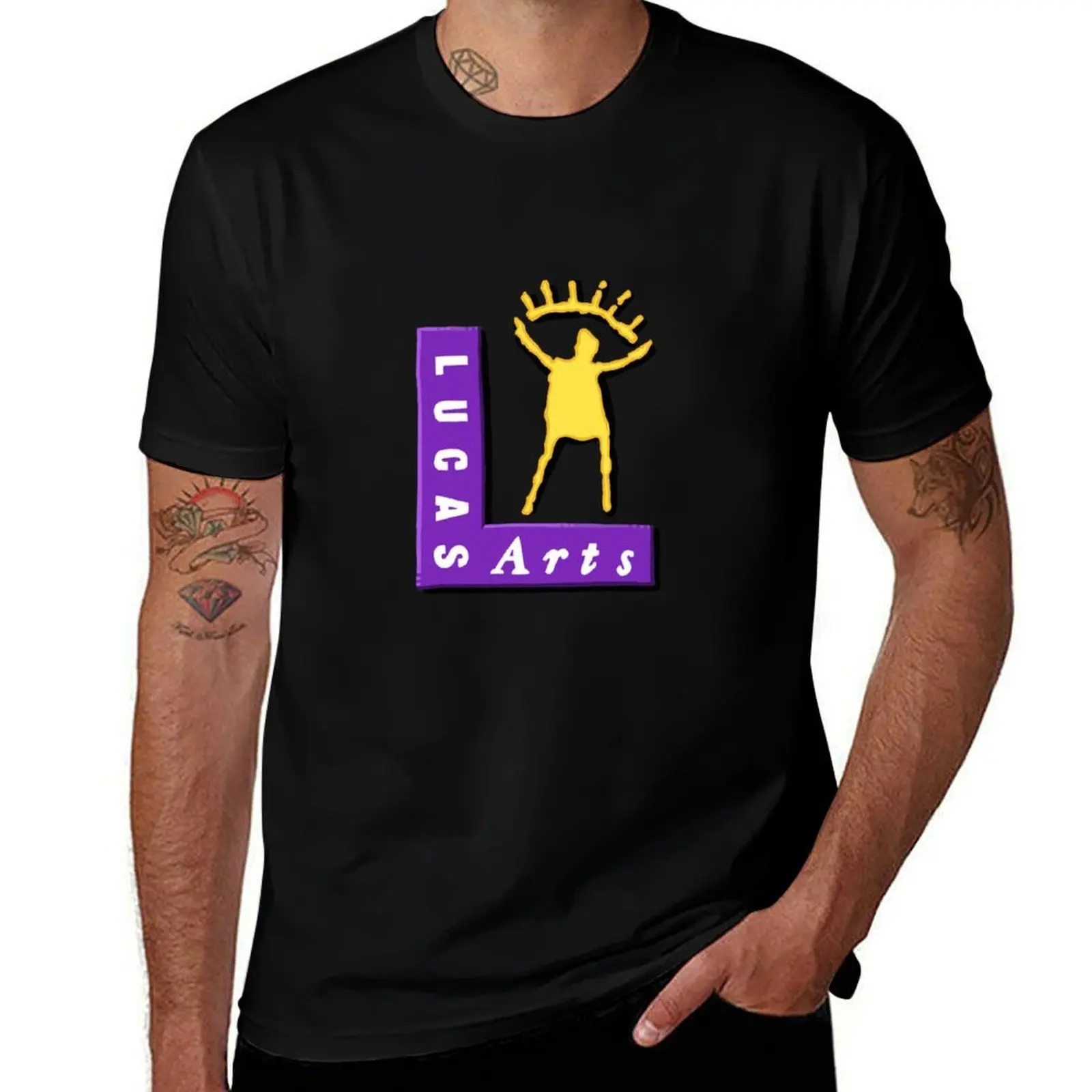 LucasArts Shenanigans T-Shirt Retro Style Print Casual Top T-Shirt