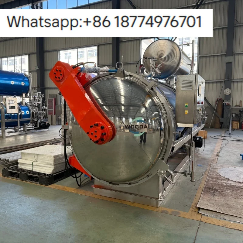 Water Cascading Food Industrial Autoclave for Retort Pouch Baby Food Wet Pet Food Ready to Eat Meal Sterilization