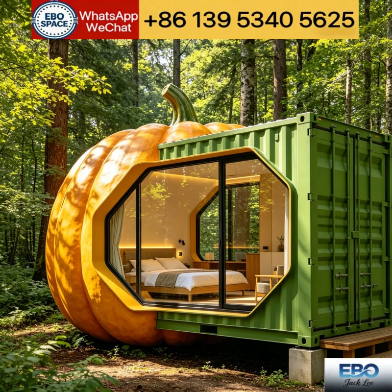 Fast Assembly Expandable Prefab Tiny House Custom Size Mobile Container Cabin For Coffee Shop Kiosk Retail Store