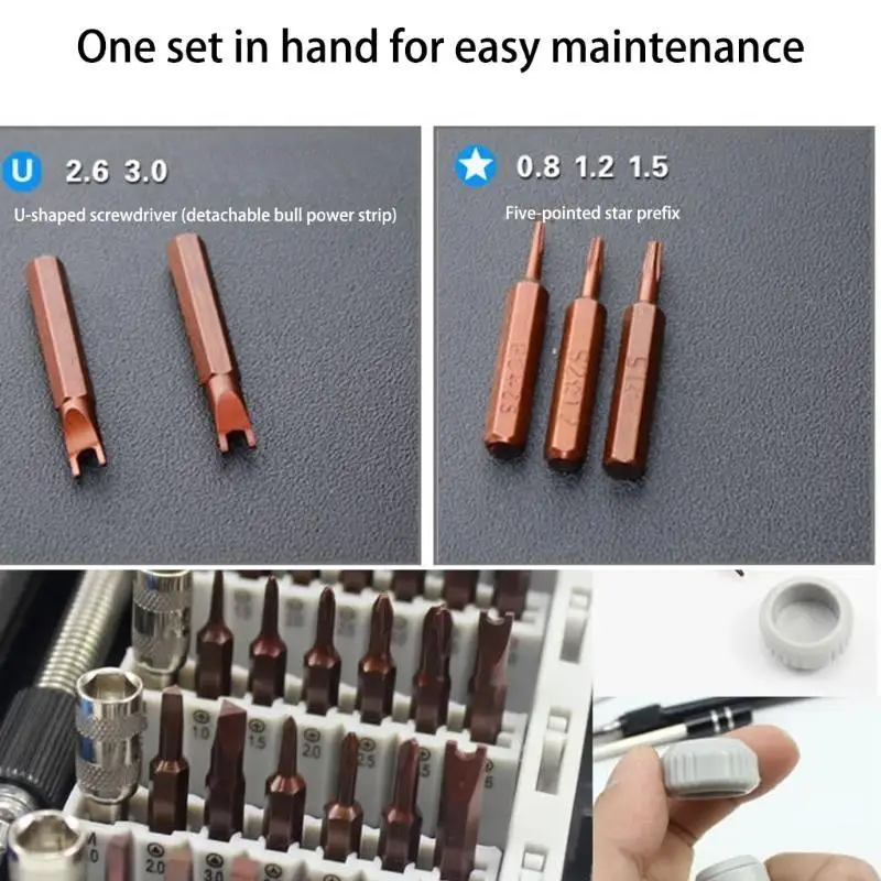 

2025 New 60Piece Alloy Steel Screwdriver Bit Set For Electronics Repair With Ergonomic Handle Portable Storage Case