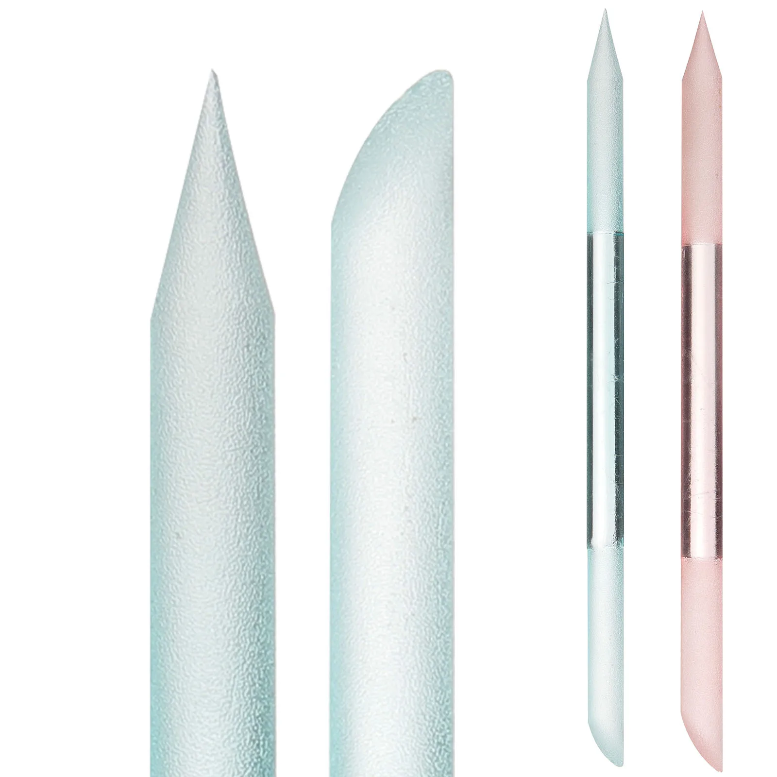 2Pcs Glass Nail File Portable Manicure Tool for Women Reusable Polishing Strip Elegant Nail Art Supply Glass Polishing Strip