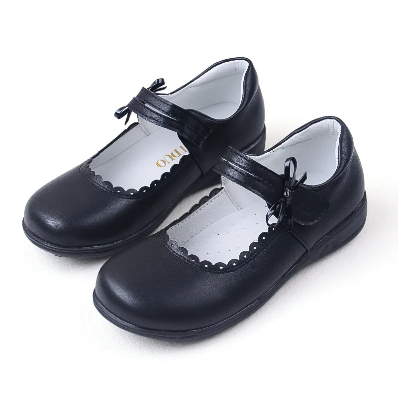 Children Girls Leather Shoes Girls Party Footwear New Children Soft Bottom Single Shoes Kids Dance Performance Footwear