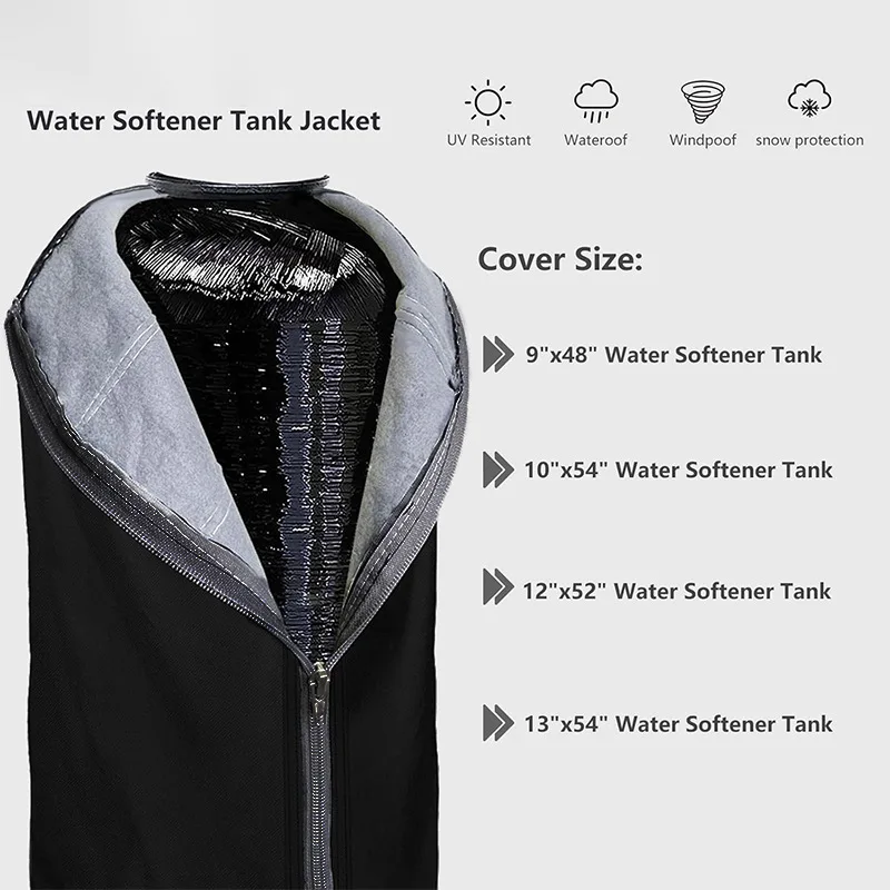 Heavy Duty Softener Outdoor Soft Tank Rain Water Macerating Agent Protective Cover with Zipper