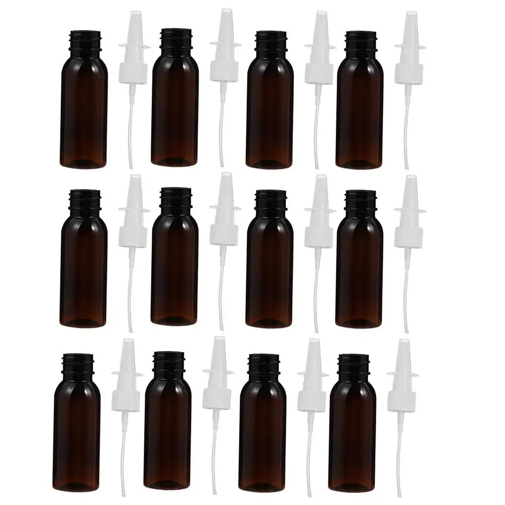 12 Pcs Empty Portable Liquid Container Sub Multipurpose Nasal Spray Bottles Spray Bottles Sealed Leakproof Durable