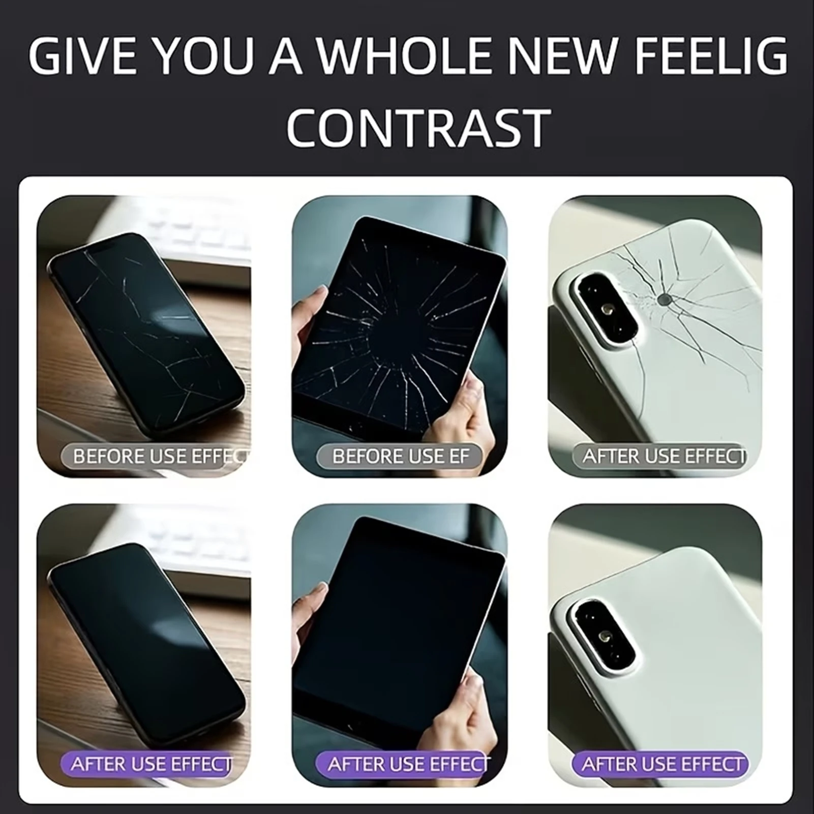 5g Screen Repair Liquid Optical Resin for Smartphones Tablet Glass Scratch Filler Seamless Surface Adhesive Durable Kit
