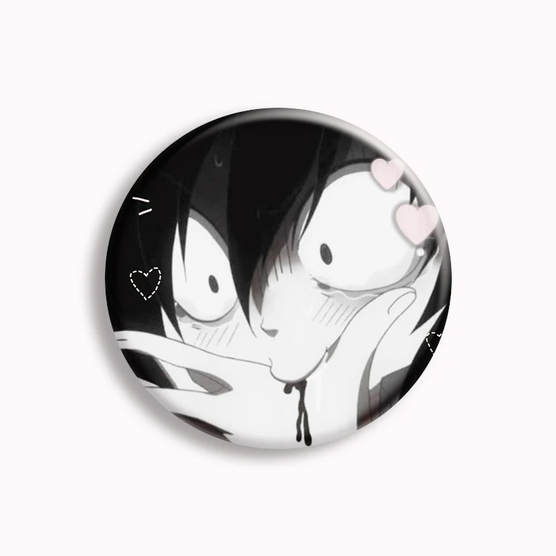 Watamote Tomoko Kuroki backroes Button Pin Badge Anime Dakimakura spilla borsa accessori Decor Friends Gifts