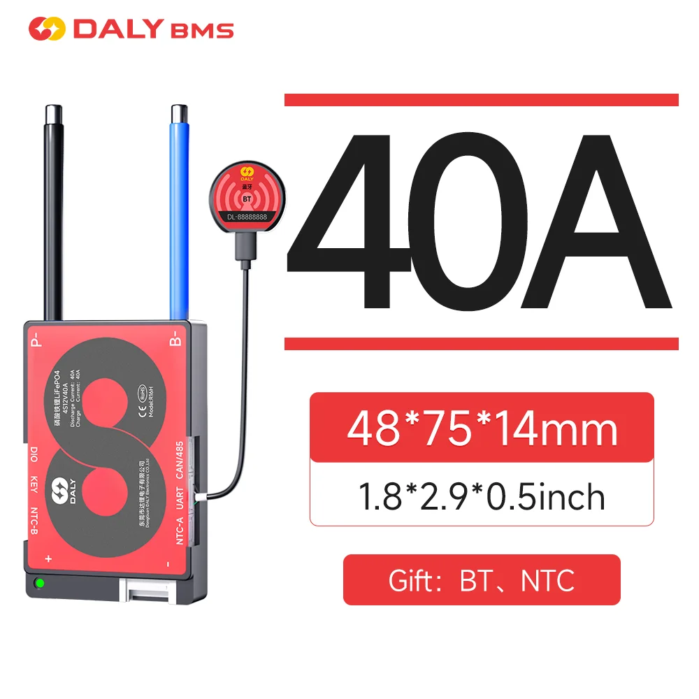 DALY Smart BMS Lifepo4 4S 7S 8S 16S 20S 24S Li-ion 3S 7S 16S 12V 24V 36V 48V 60V 72V 100A 250A CANBUS BMS voor lithiumbatterij