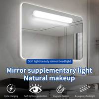LED Table Lamp Magnetic Hanging USB Rechargeable Desk Lamp 3 Color Touch Switch Mirror Light Selfie Light Cabinet Closet Lights