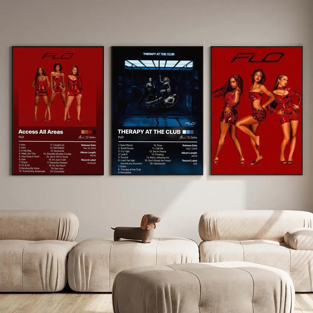 R&B Girl Group F-FLO Album Poster PP Wall Decor Posters Celebrity Music Art Prints Bedroom Office Gift