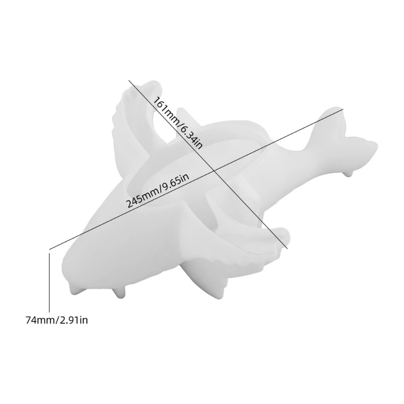 Moule réutilisable robuste en Silicone sur le thème des baleines, accessoire maison pour l'artisanat d'ornements en