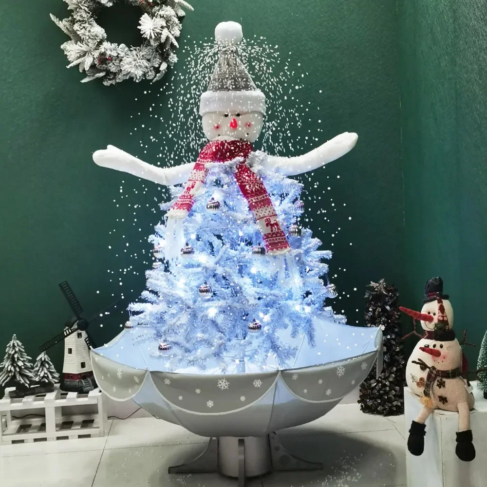 newest Decorative light up snowman on the Christmas tree