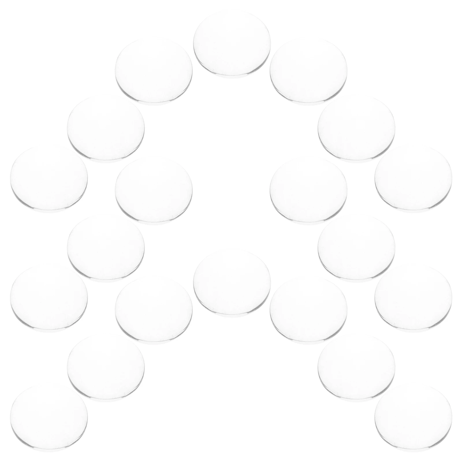 20 pezzi di carte colorate per unghie in vetro trasparente cabochon a cupola rotonda da 1,5 cm per esposizione di smalti per unghie punte false per allenamento artistico fai da te