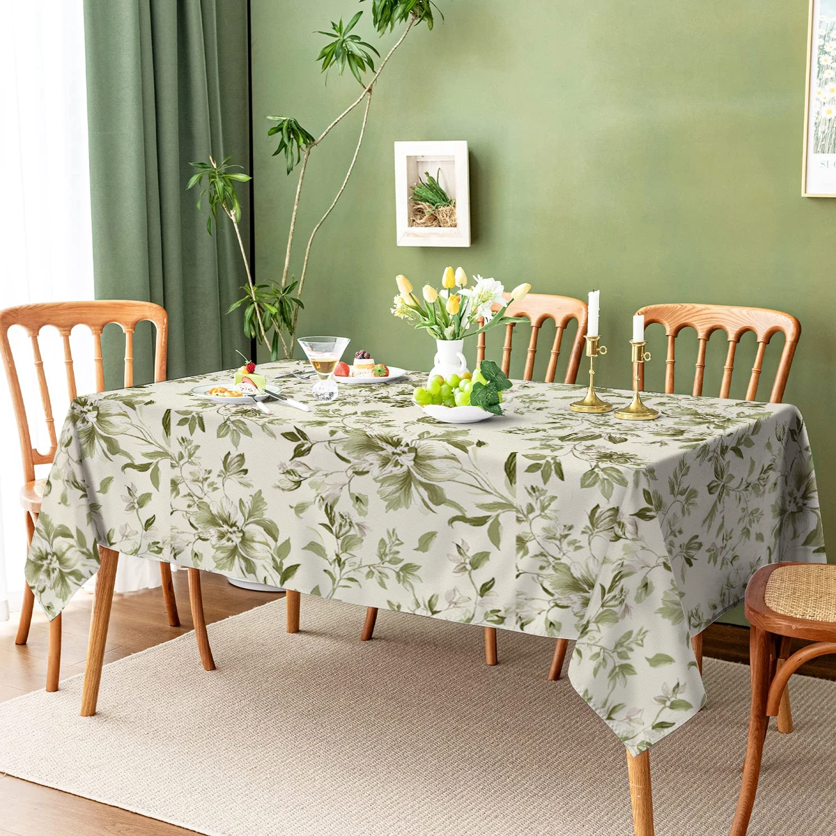Green Fern Leaf Botanical Tabl - Kitchen Appliances Green ulasan dan harga