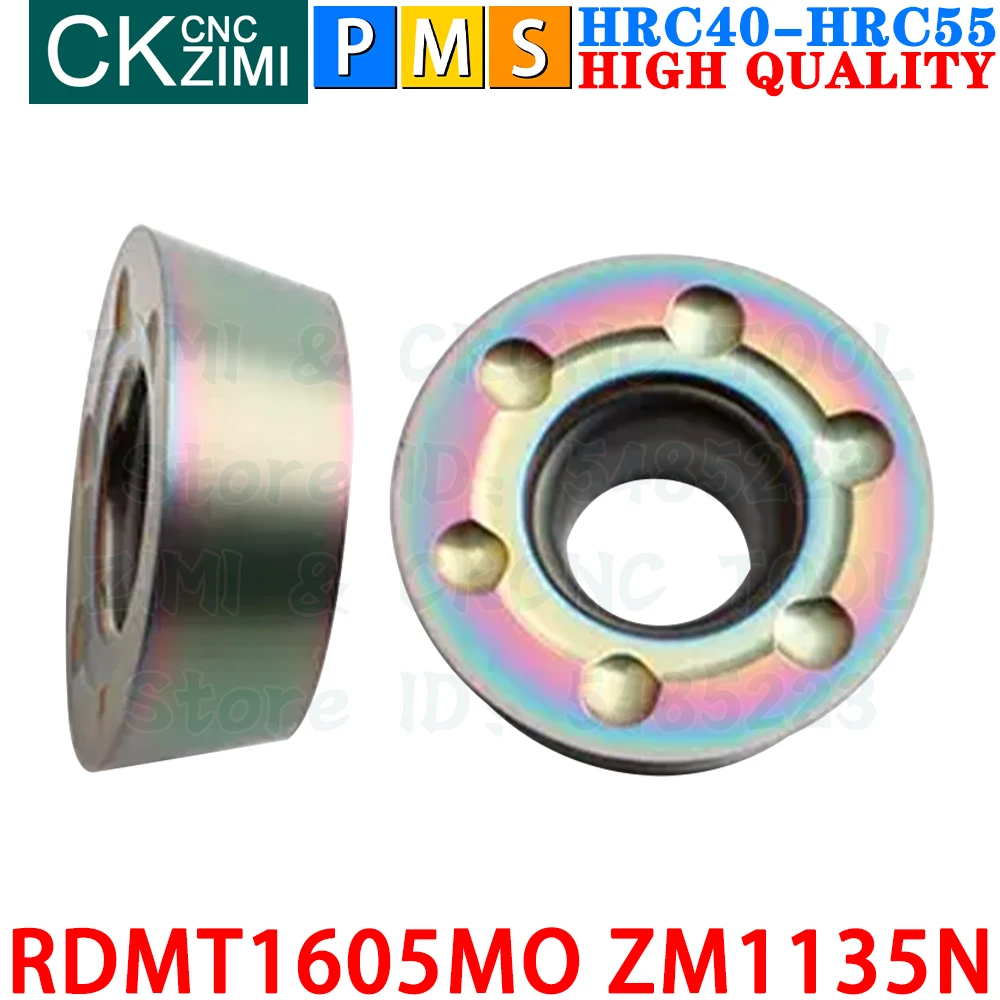 RDMT1605MO ZM1135N RDMT 1605 MO ZM1135N R8 เม็ดมีดคาร์ไบด์เครื่องมือเม็ดมีดกลึงภายนอกเครื่องมือตัดกลึงโลหะ RDMT1605 RDMT 1605MO TRS 8R CNC เครื่องกลเครื่องมือจัดทำดัชนี