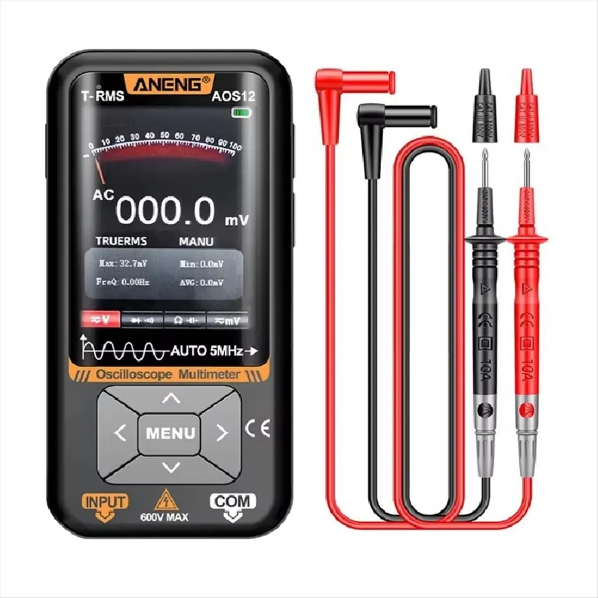 L63A AOS12 2-in-1 Oscilloscope Multimeter 5MHZ 48MSa/S Sampling Portable Oscilloscope Multifunctional Electrical Test