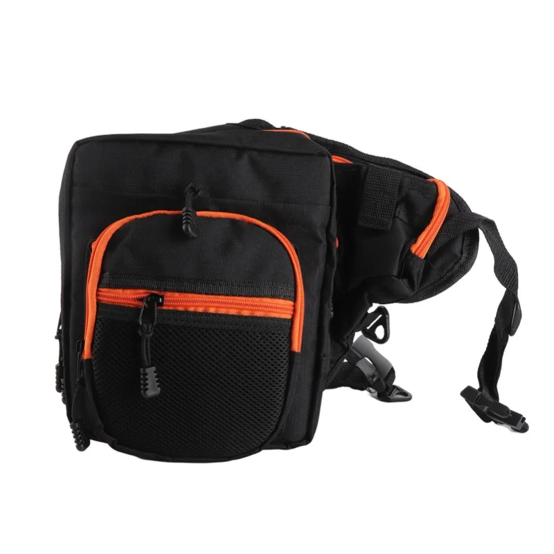 

Fishing Bag Water Resistant Canvas Multi Purpose Lure Bag With Multiple Pockets For Store Fishing Gear Black