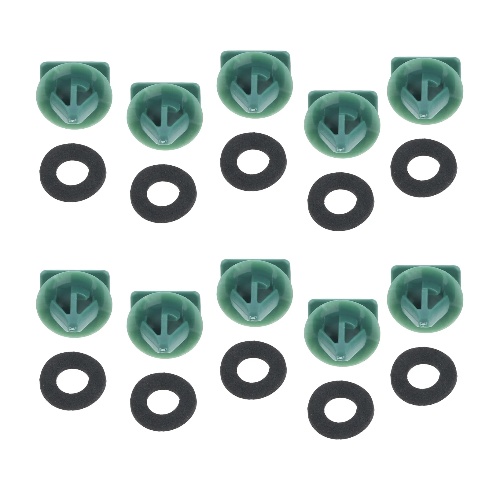 10Pcs Car Side Skirt Sill Moulding Trim Clips for Mazda CX-3 MX-5 CX7 D10E51SJ3 Green Plastics Auto Fastener