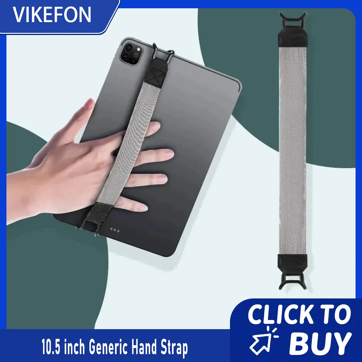 

10.5 inch Generic Hand Strap Leather Handle Grip Security Hand-Strap for iPad/Xiaomi/Samsung Tablet Stand Holder for iPad 9.7