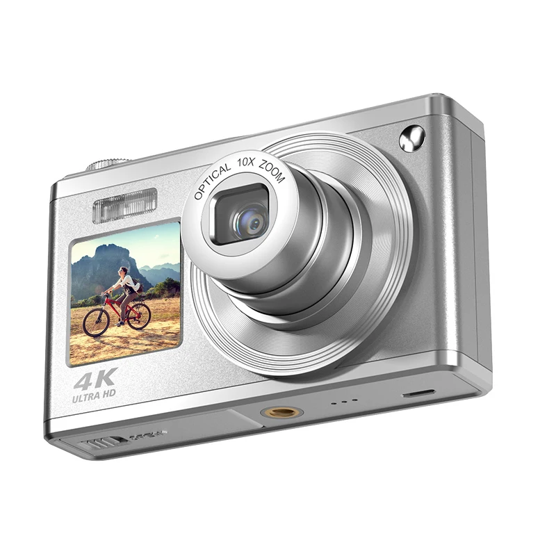 CMOS Digital Photo Camera SPRITE GROUP Forward Len Selfie Dual Screen FHD 1080P 6X Optical Zoom SD Card