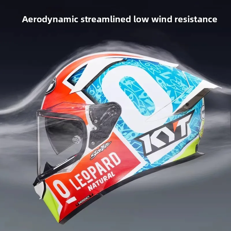KYT R2R Motorcycle Helmet Road Racing Double Visor Helmets DOT ECE2206 Casco KYT Double D Visor Lock for Honda 500RR Capacete