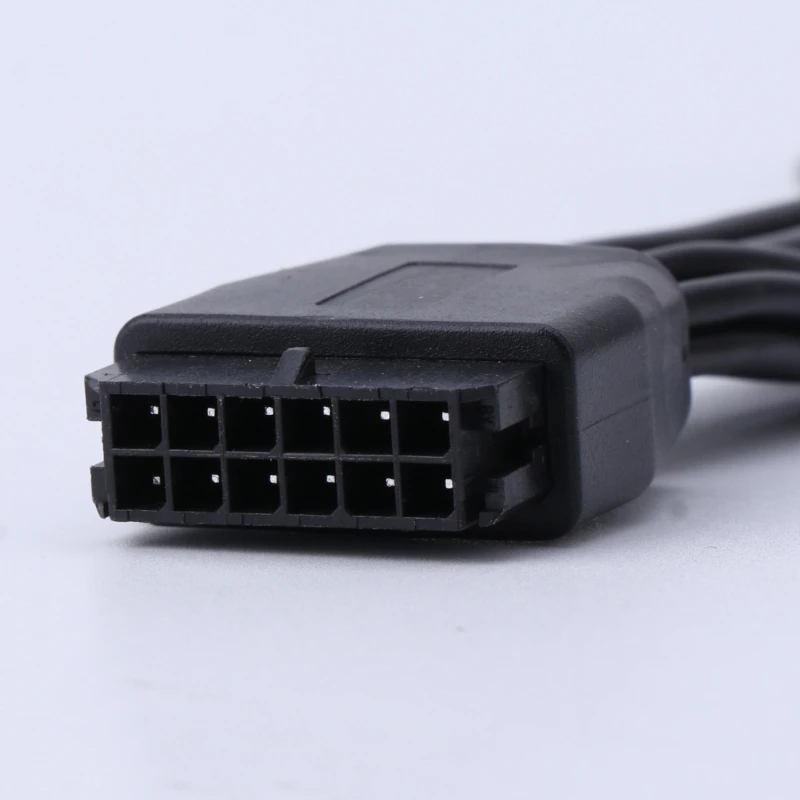 12PIN to Two 6+2 Graphics Card Power Adapter 12Pin to 8pin Power Transfer for Video Card 12Pin to 6+2P Splitter Cord
