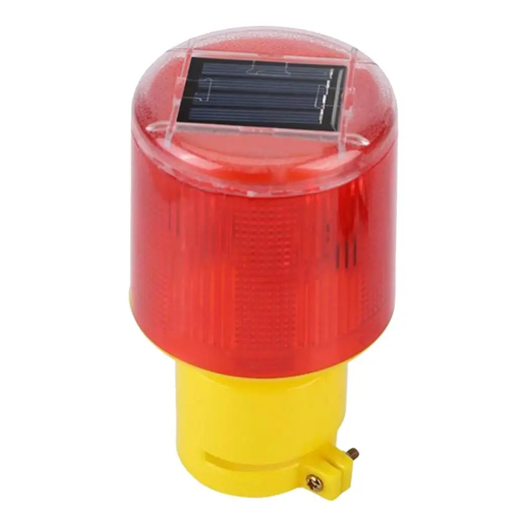 Red Solar LED Annunciation Lamp High Visibility 500 to 1000m Warning Light for Security Booth and Street Works