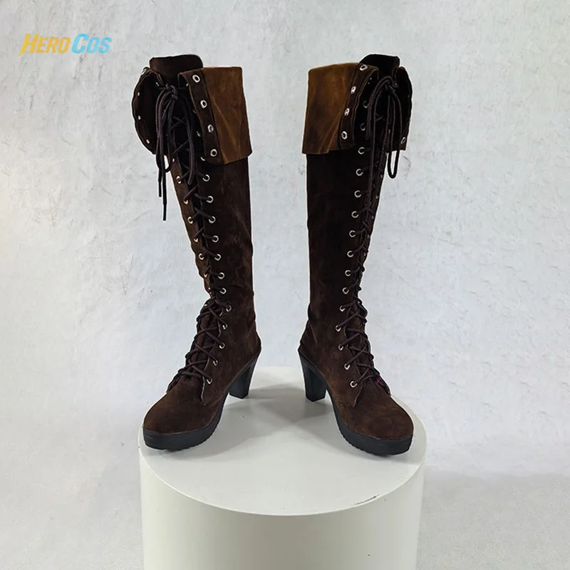 Game Devil Cry 4 Lady Cosplay High Heel Shoes Boots Halloween Party Costumes Accessory HERO Cos view 2