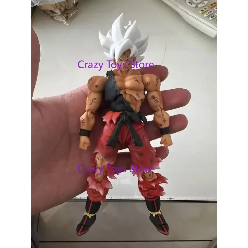 

In Stock Black Hole Dragon Ball SHF SSJ Battle Damage Son Goku Anime Action Figure Statue Model Toy Gift Collection gift