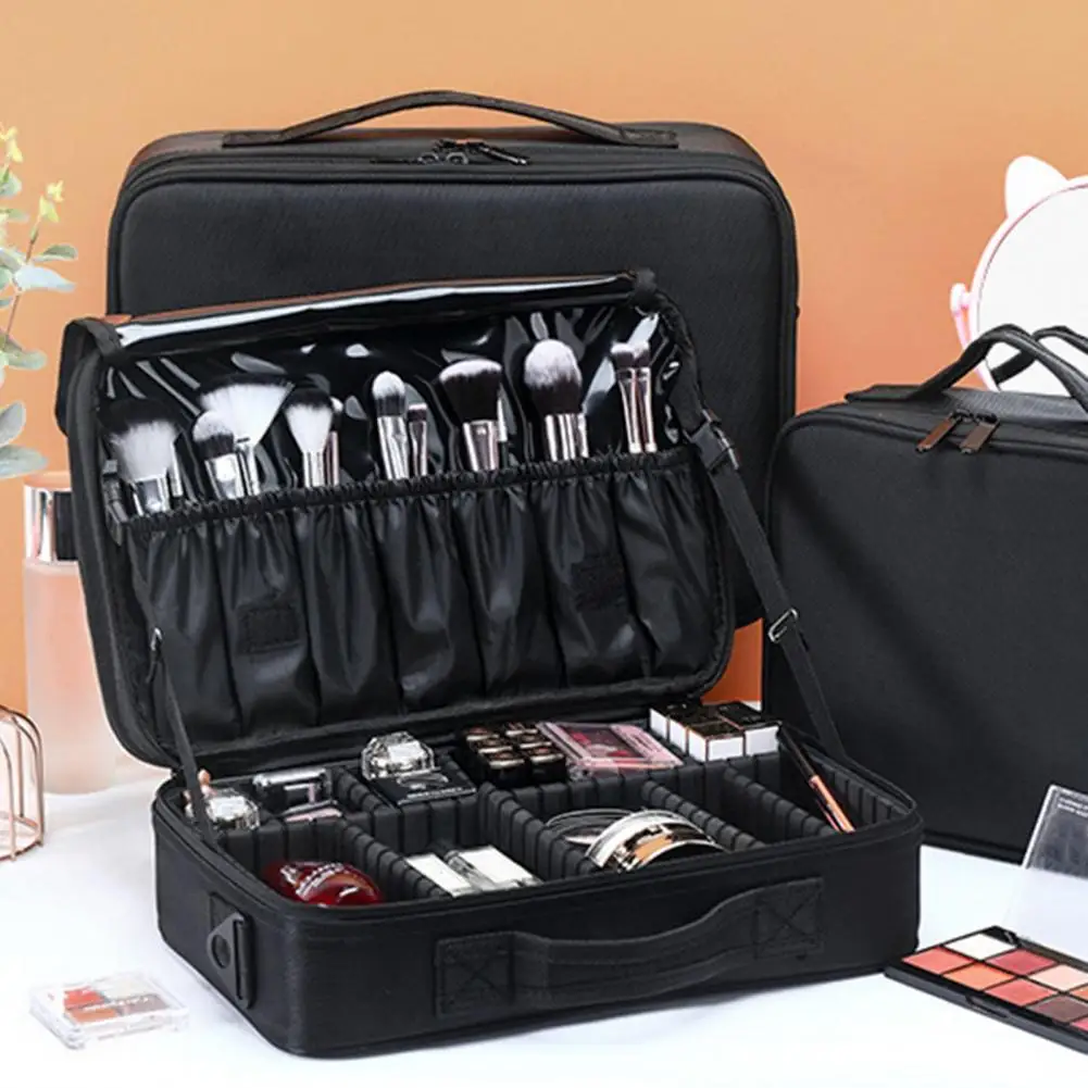 

Органайзер для макияжа, женский набор туалетных принадлежностей, сумка для хранения косметики с термоизоляционным слоем, косметичка, сумка-органайзер