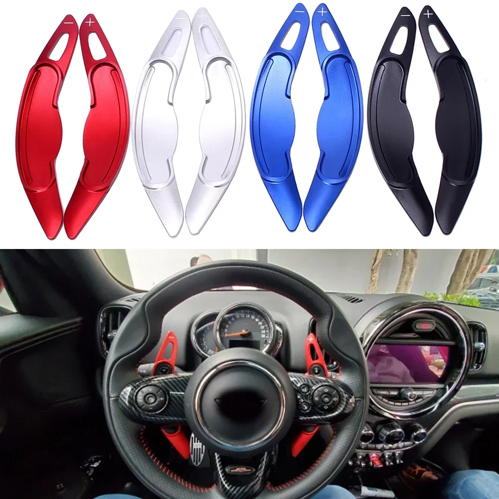 For MINI Cooper S JCW F54 F55 F56 F57 F60 Countryman Clubman Aluminum Steering Wheel Shift Paddle Extension Cover Accessories