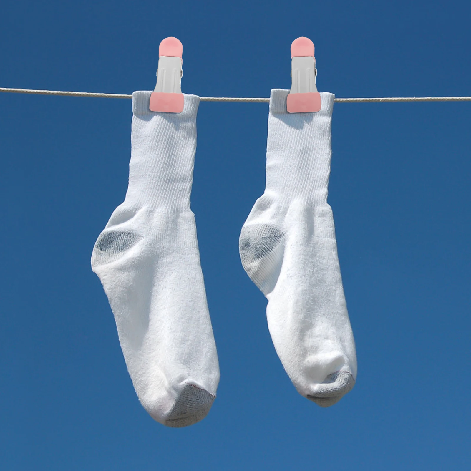 

10Pcs Windproof Clothespins Large Capacity Anti-Slip Fabric Clips for Bedding Towels Curtains Laundry Drying Indoor Outdoor