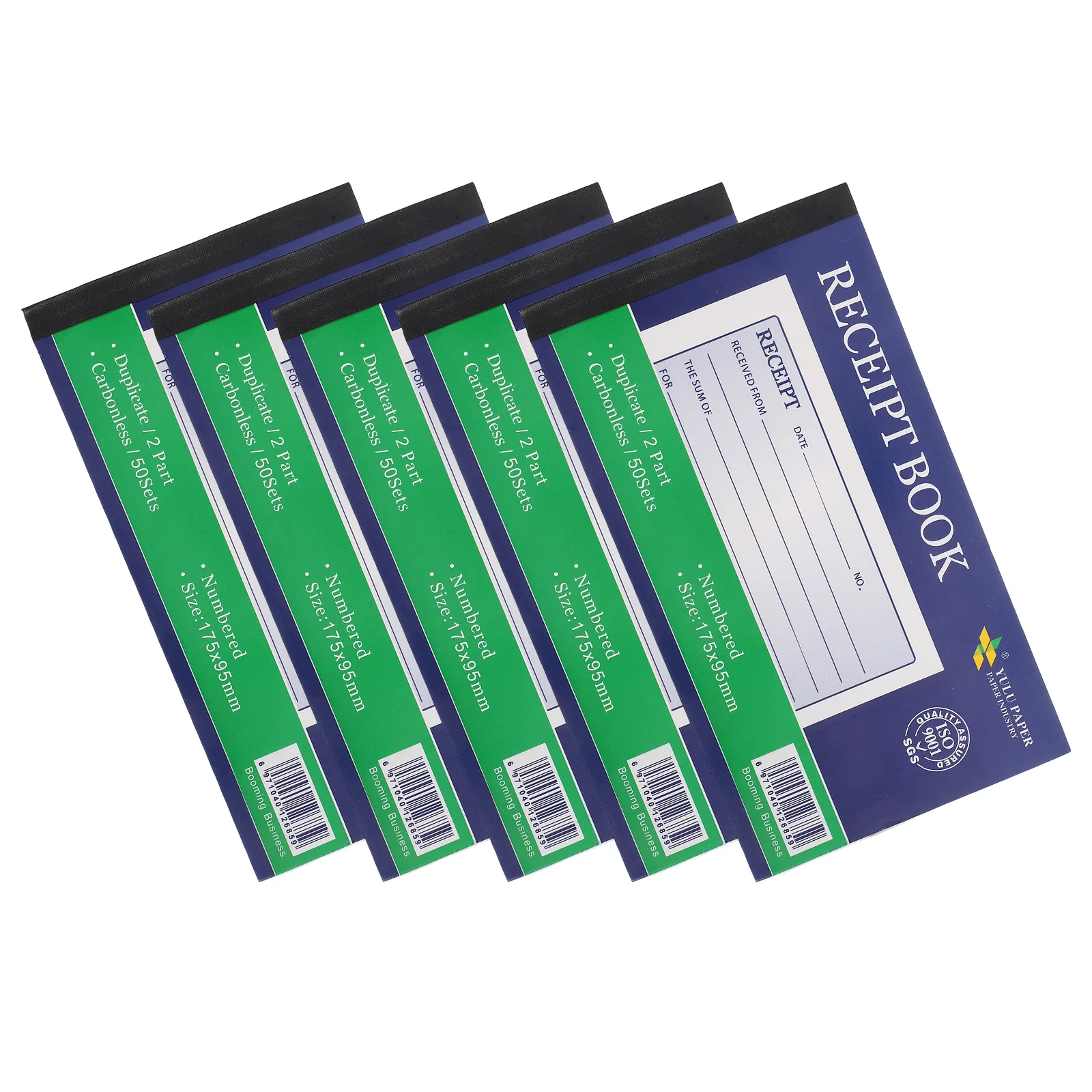 5pcs English Receipt Book Order Pad With Carbonless Copy Invoice Forms For Small Business Restaurant Order Sheets Expense