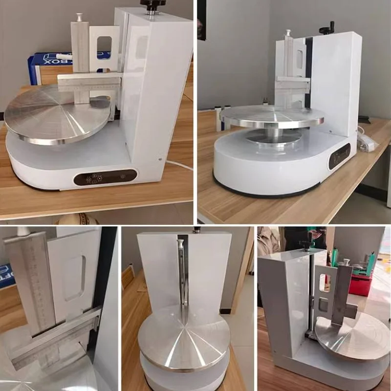Best Selling Birthday Party Big Round Cake Spreading Coating Commercial Cake Decorating Machine