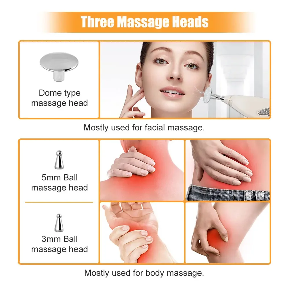 Meridian Energy Meridian Pen Massage Electronic Acupuncture Point Pen + Natural Stone GuaSha Scraping Massager Set Relief Pain