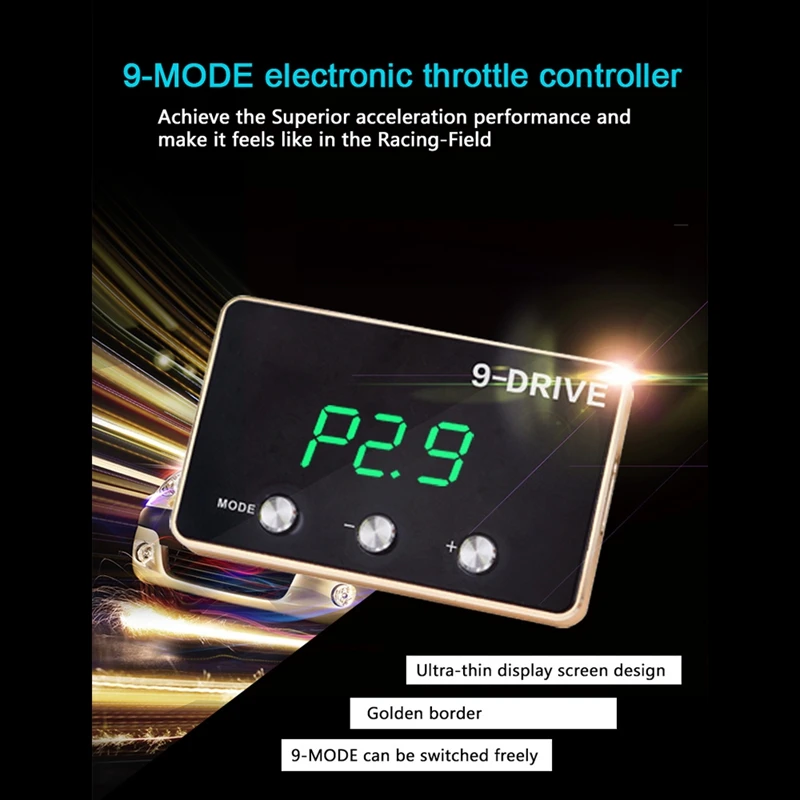 

Throttle Response Controller 9 Drive Modes Racing Accelerator Potent Booster Tuning Parts Accessory