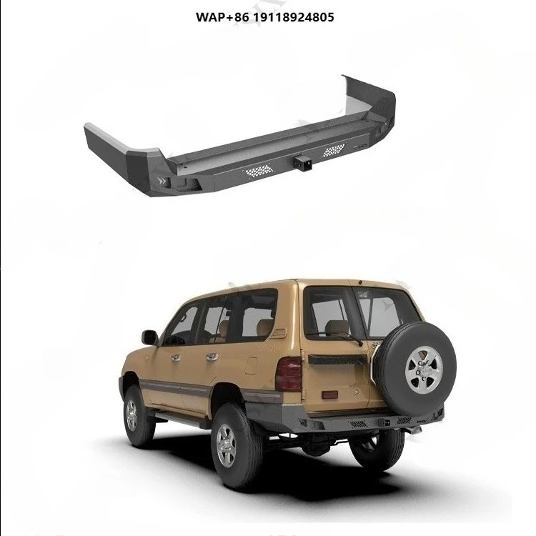 

New Design Hot Sale 4x4 Off-road Vehicle Parts Rear Bar Wholesale Steel Bumper for Land Cruiser100 Rear Bumper