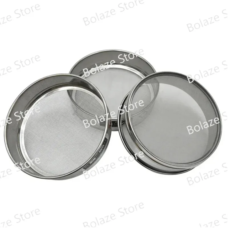 20cm Sieve Set Laboratory Standard Sampling Inspection Test Sieve 304 Stainless Steel Filter Mesh Aperture 0.075-2mm 10-200 Mesh