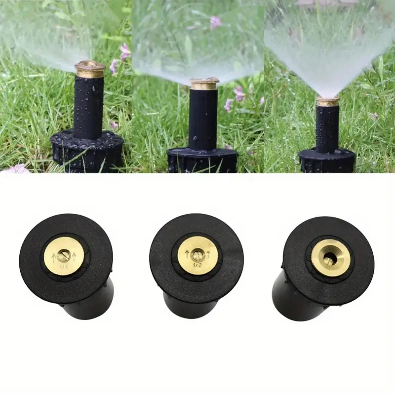 

180/360 Degree Female Thread Buried Sprinkler Automatic Lift Type Scattering Ray Jet Nozzle Lawn Irrigation Device 2024 New