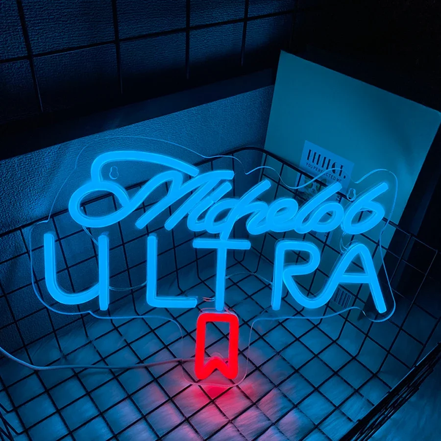 

Led Neon Light For Man Cave ,Bedroom,Home Bar,Shop,Party,Hotel, Game Room Decor Gifts，Michelob Ultra Neon Sign For Wall Decor