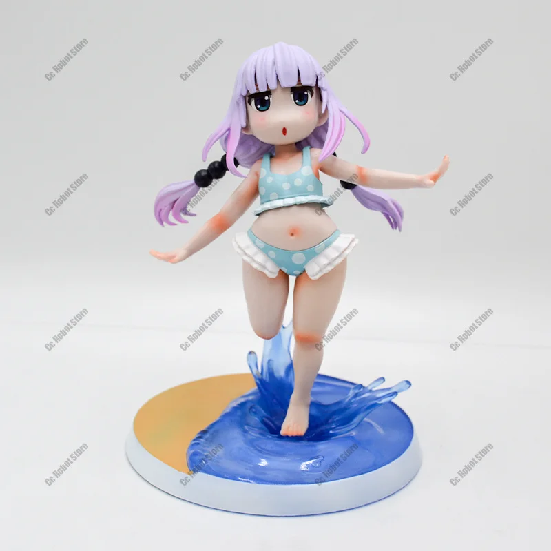Kobayashi's Dragon Maid Kanna Figure, Sexy Anime Figure, Cheerful Beach Swimsuit, Doll, 20 Cm Gift view 2